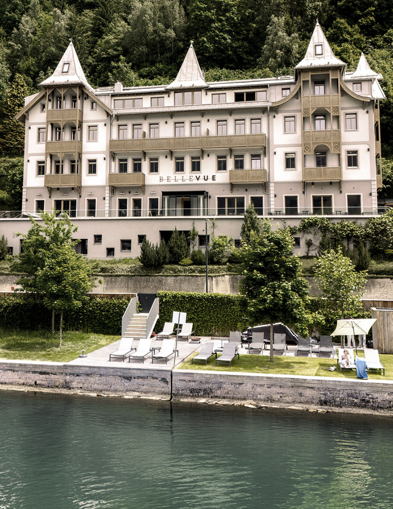 Außenansicht des Seehotel Bellevues