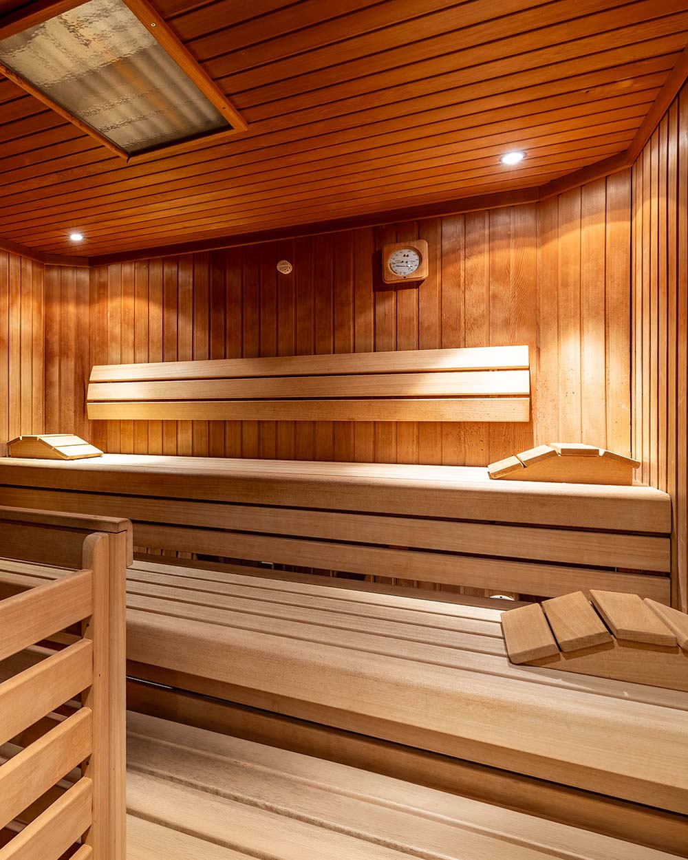Innenansicht einer Sauna
