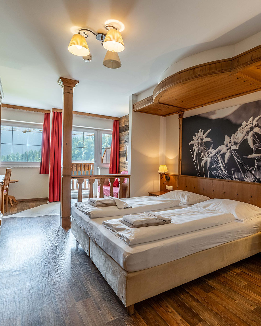 Zimmer mit Doppelzimmer und Aussicht
